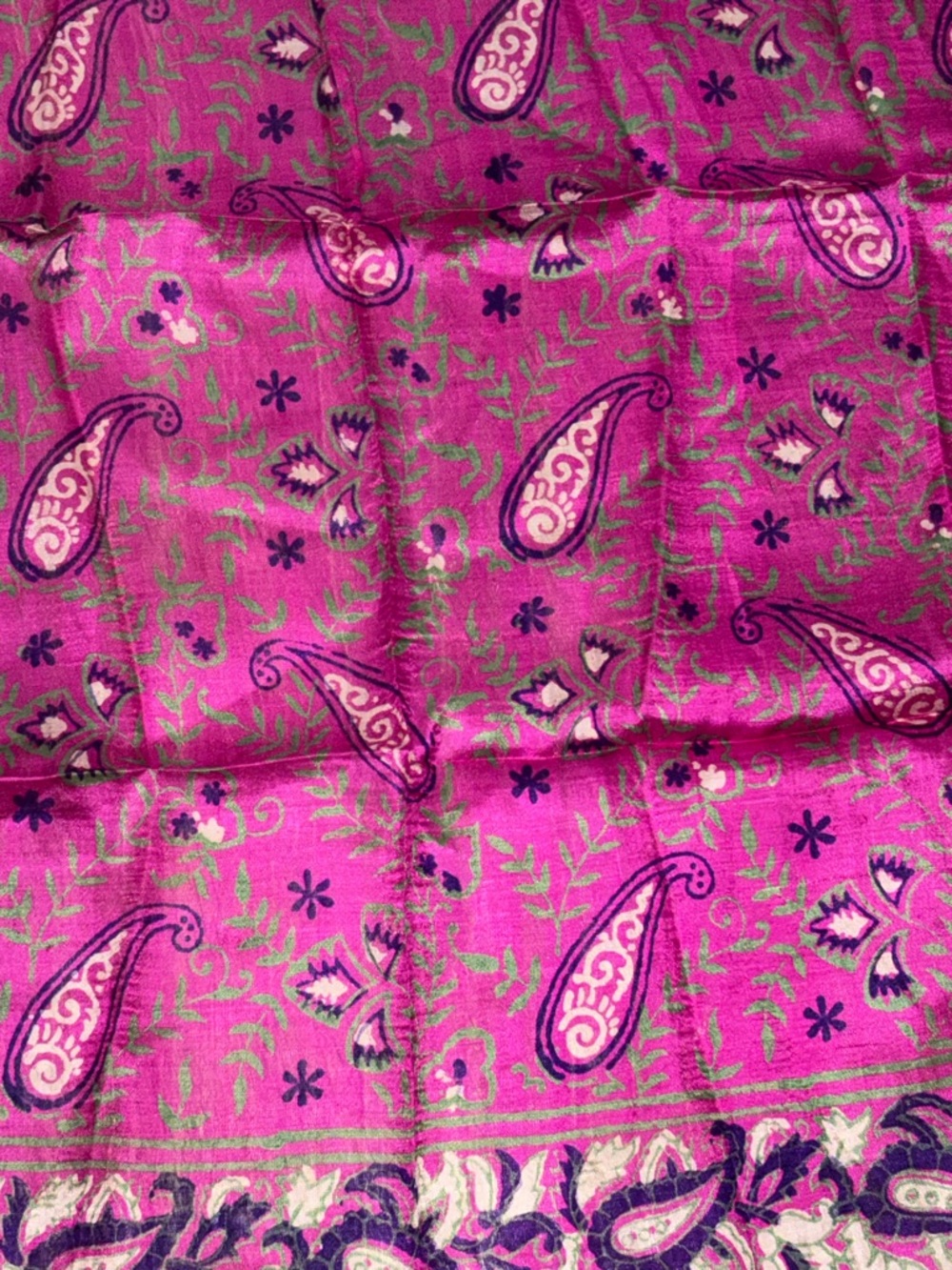 Vibrant Pink Paisley Women's Scarf - Fashion Wrap - Picture 2 of 3